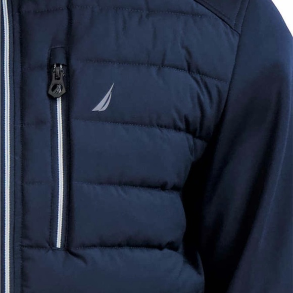 NWT Nautica Men’s Mix Media Jacket, L - Picture 5 of 7